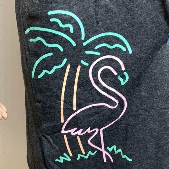 Womens Beach Dress Cover Up Tropical Flamingo Palm Tree Summer Tank Top Small - Picture 3 of 6